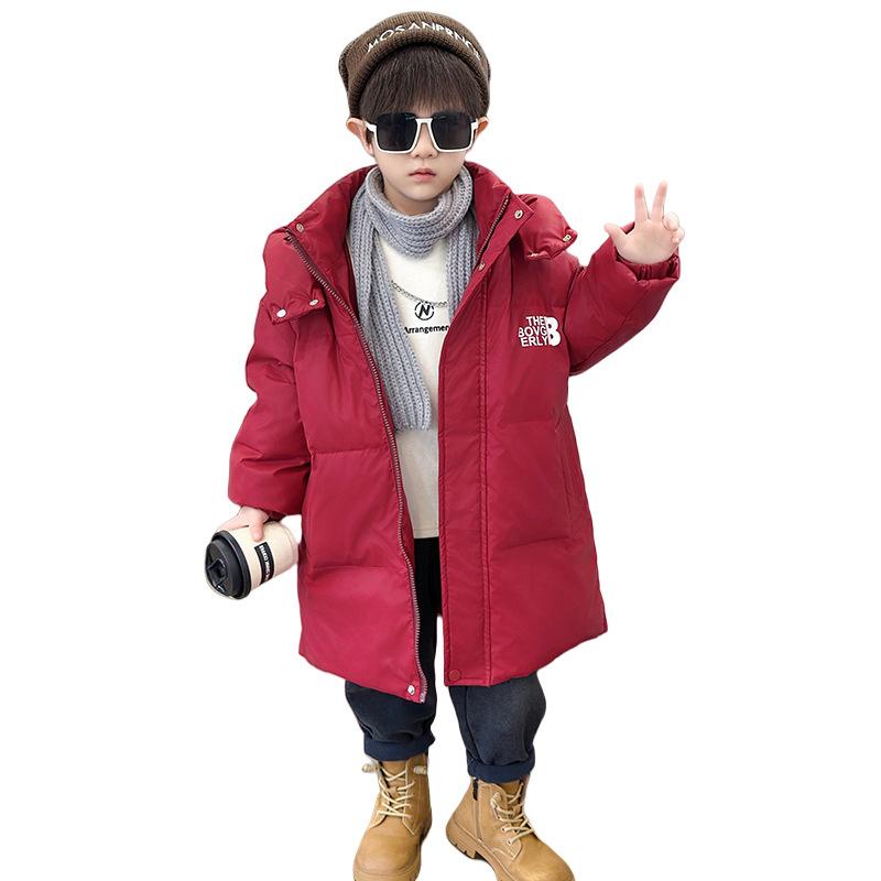子供服 ダウンジャケット 男の子 中綿 コート アウター 冬 ベビー キッズ 白ダックダウン フード付き 厚手 防寒 撥水 あったか