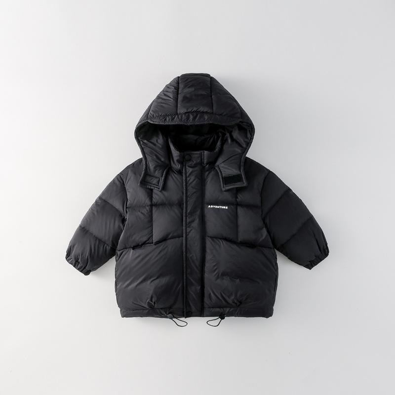 子供服 ダウンジャケット 男女兼用 ロング丈 高品質 ダックダウン アウター 冬 防寒 撥水 90cm 100cm 110cm 120cm 130cm 140cm 150cm ブラック レッド