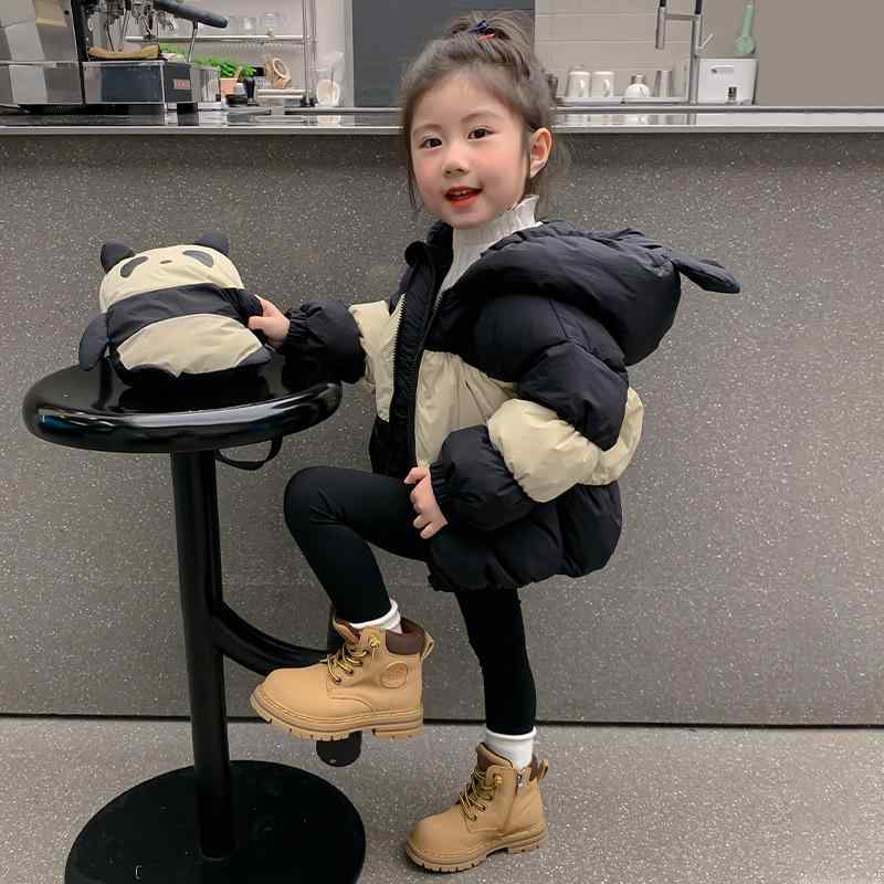 小わっぱ服 落ち込む上衣 秋冬 御嬢さん用 韓国風 愛くるしい 朦朦たる アウター 冬 もの言う花 トップス キッズファッション-コート・ジャケット