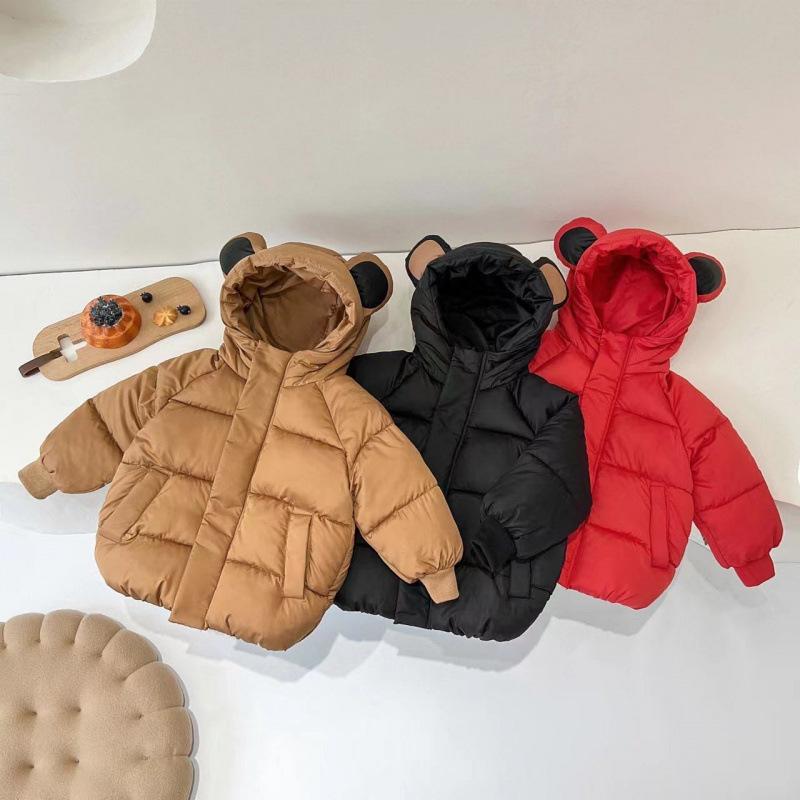 子供用ダウン風ジャケット 韓国風 ベビー服 男の子 女の子 冬用ジャケット 暖かい かわいい アウター