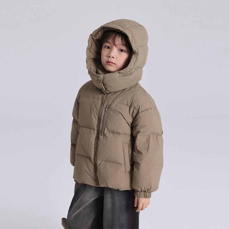 赤ちゃん用 落ち込む上衣 御坊っちゃん アウター 冬服 防寒 撥水 無地 遊撃手丈 ボンネット付き添い人 90%落ち込む 100糎 110糎 120糎 130糎 140糎 150糎 160糎 心地好い