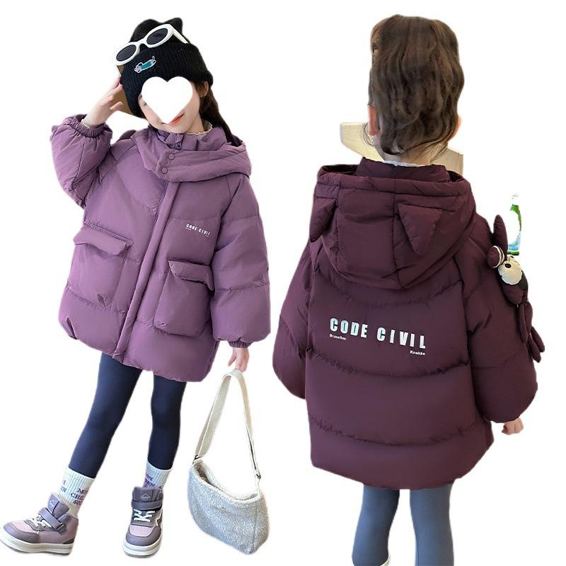 子供服 ガールズ 中綿コート 冬 女の子 厚手 ジャンパー 子供 裏起毛 ジャケット アウター 防寒 90 100 110 120 130 140 150
