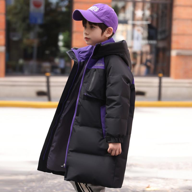 子供服 ダウンジャケット 男の子 中綿 コート キッズ アウター ロング丈 防寒 秋冬 8歳以上 140cm以上 ゆったり 普段使い お出かけ ポリエステル｜シャドーテール