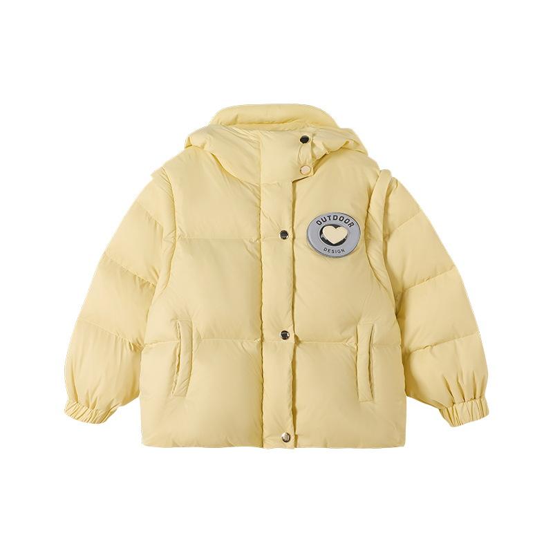 赤ちゃん服 ガールズ 落ち込む上衣 取りはらい能力のある袖 秋冬 防寒 撥水 軽さ 可愛らしい サクラ色系 青み 黒いこと 黄色 110糎 120糎 130糎 140糎 150糎 160糎 170糎