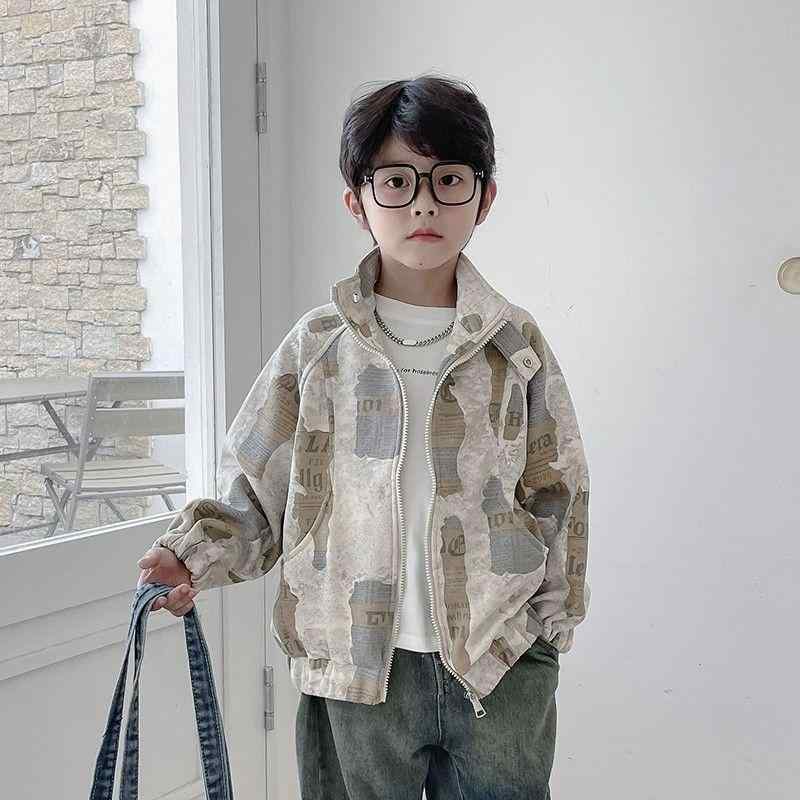 子供服 アウター 春秋 男の子 ジャケット おしゃれ 立襟 迷彩柄 ミリタリー ボーイズ トップス 子供 キッズ 90cm 100cm 110cm 120cm 130cm 140cm