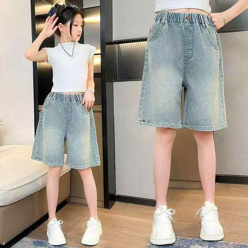子供服 デニム ハーフパンツ 女の子 夏 中 толстовка 大童 ゆったり ショーパン 接触冷感 伸縮性 普段使い