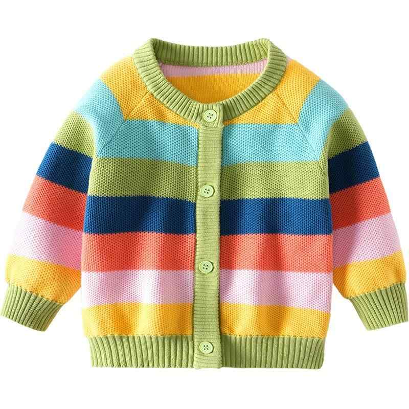 子供服 ニットカーディガン ストライプ 長袖 薄手 ベビー服 ボーイズ ガールズ 男女兼用 コットン 春秋 80cm 90cm 100cm 110cm 120cm 130cm 140cm 4,772円