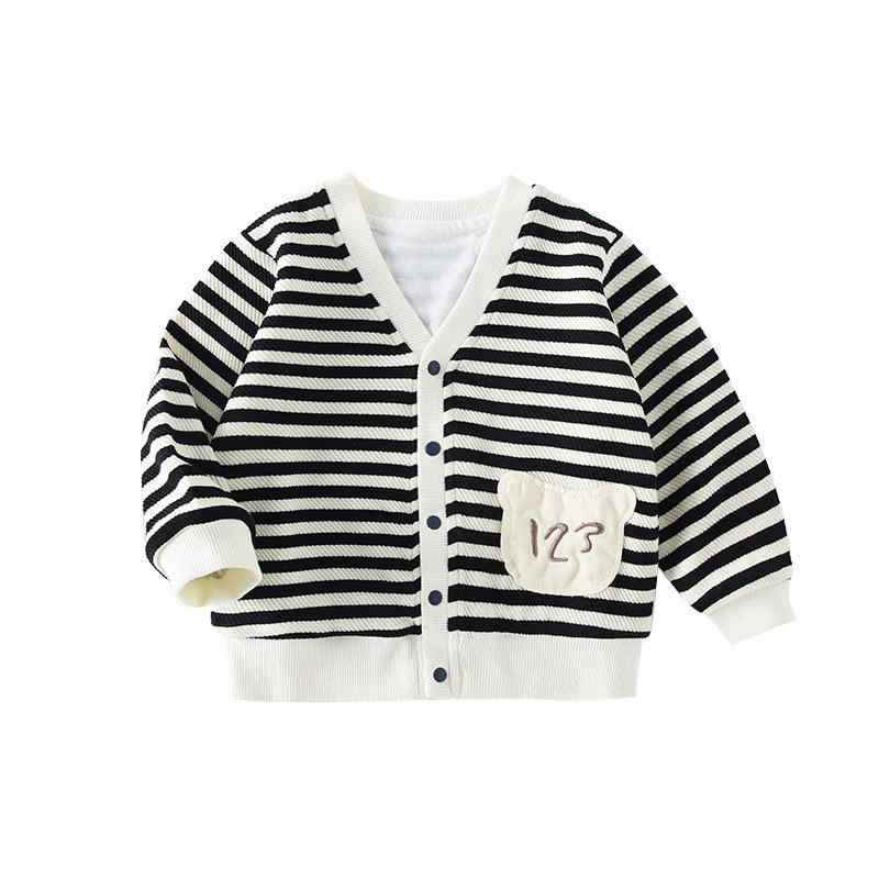ベビー服 子供 ニット カーディガン 春秋 男女兼用 長袖 トップス ボーダー かわいい 綿100% 80cm 85cm 90cm 100cm 4,417円