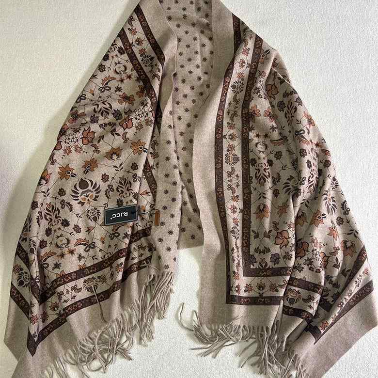 ストール レディース 秋冬 カシミヤ 花柄 ショール 快適 暖かい チェーン柄 フリンジ付き 薄手 春秋 平織り グレー パープル｜シャドーテール