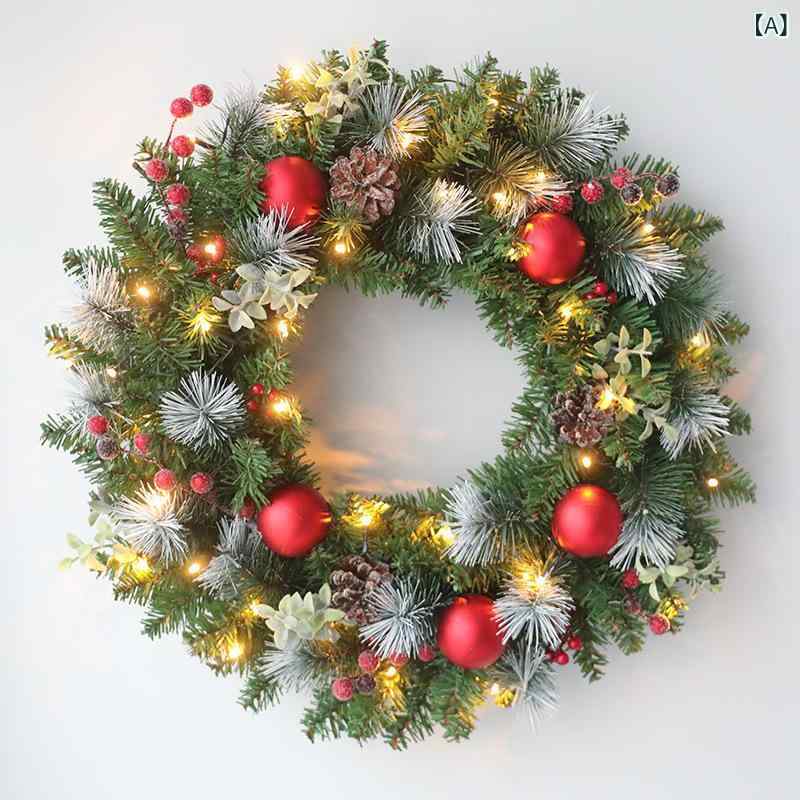 クリスマス 借り上げる 60糎 PVC 赤いこと木ノ実 PE 葉 飾りつけ 生まれながら 松ぼくり 飾りつけ