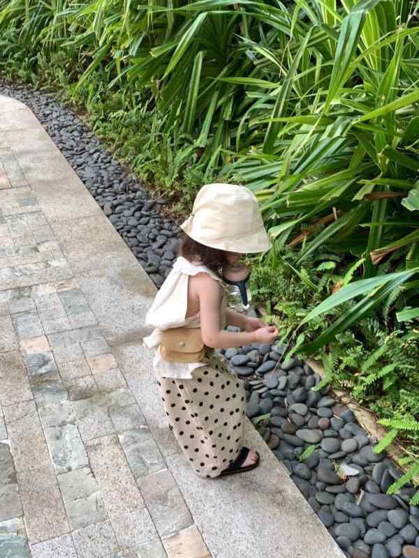 パンツ 子供 女の子 春夏 水玉模様 9分丈 カジュアルパンツ 幼児 ベビー 綿 通気性 80 90 100 110