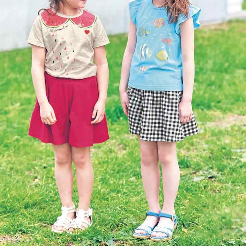 スカート キッズ 女の子 夏服 パンツ付きスカート コットン 半ズボン カジュアル 子供服 幼児 短パン 薄手 ズボン 通園 通学 90cm 100cm 110cm 120cm 130cm 140cm