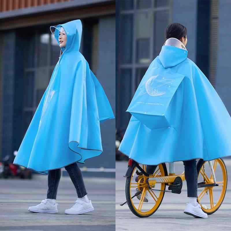 バイク スクーター レインコート ポンチョ 男性用 女性用 全身 防水 防雨 ブラック ピンク グリーン ブルー
