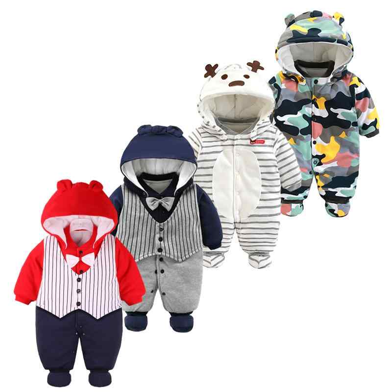 ベビー服 秋冬 厚手 赤ちゃん ハーネス付き コットン カバーオール 新生児 ロンパース 長袖 かわいい 普段使い お出かけ 部屋着 春秋 冬