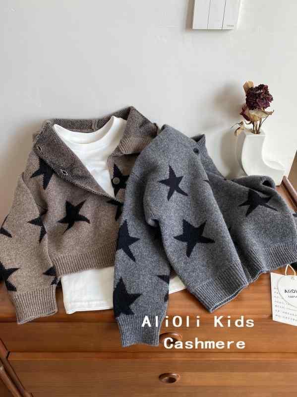 子供服 ニット・セーター 女の子用 ニット カーディガン 厚手 アウター フード付き 襟付き ベビー キッズ トップス 秋冬 あったか かわいい 80 90 100 110 120 130 140 150cm
