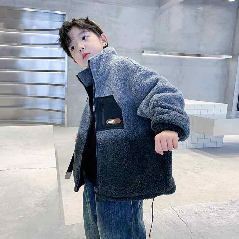 子供服 アウター 男の子 フリース ジャケット グラデーション 中綿 厚手 防寒 8歳以上 140cm以上 120cm 130cm 140cm 150cm 160cm 170cm 普段使い