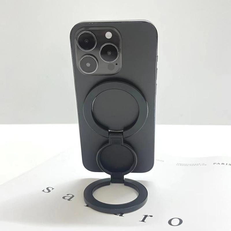 スマホスタンド MagSafe対応 金属製 360度回転 デスク用 卓上 iPhone Android マグネット式