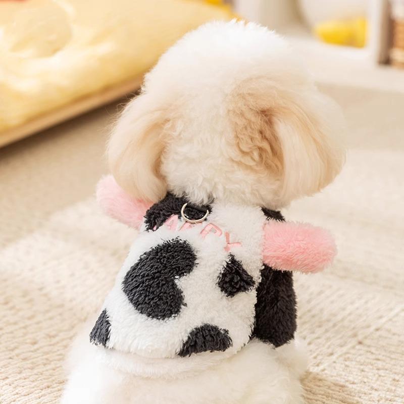 ペット服 犬 服 かわいい パンダ フリース 秋冬 防寒 暖かい 猫 小型犬 中型犬 ブラック ホワイト