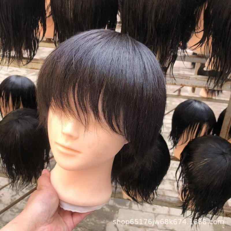 マネキン 男性用 カット練習ウィッグ ヘアカラー パーマ対応 ショートヘア