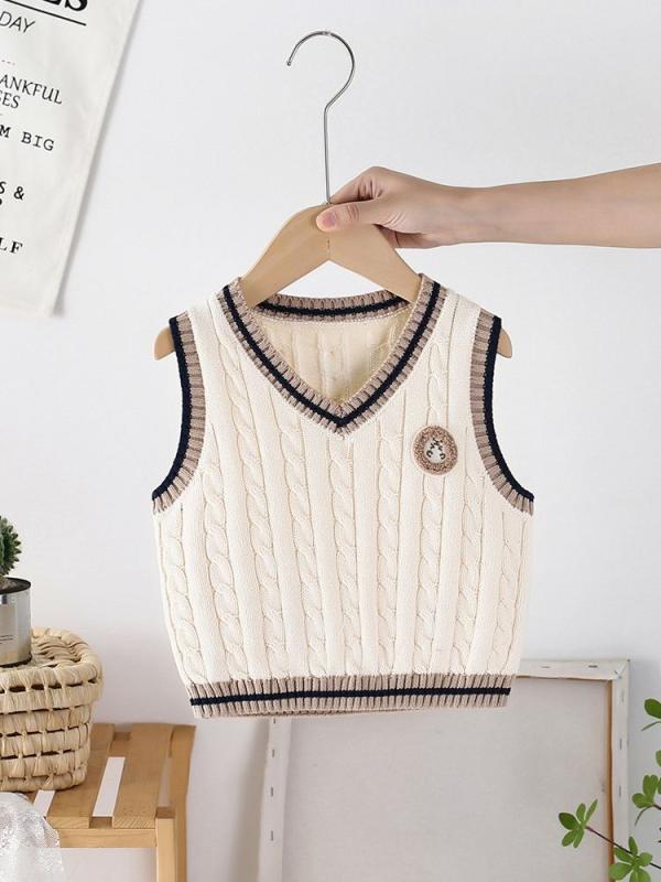 ベビー服 子供服 ニットベスト ノースリーブ 赤ちゃん 純綿 チョッキ かわいい 女の子 男の子 幼児 春秋 シンプル ミルクホワイト