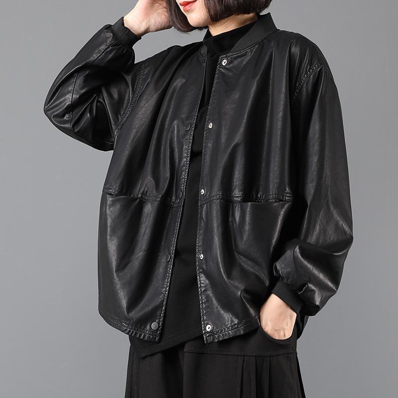 レディース レザー ジャケット 大きいサイズ 秋冬 厚手 ジャンパー ブルゾン アウター 長袖 黒 L XL 2XL 100-210斤 ポリエステル 普段使い 通勤 通学