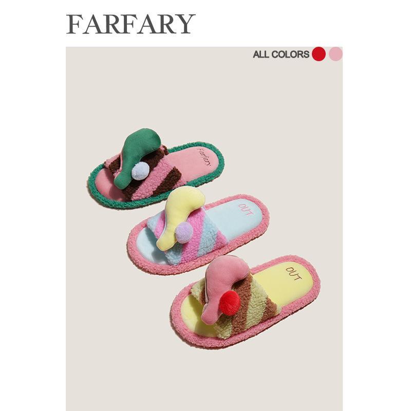 サンダル レディース ルームシューズ 厚底 室内履き スリッパ カップル 黄色 ピンク系 音符 滑り止め 普段使い