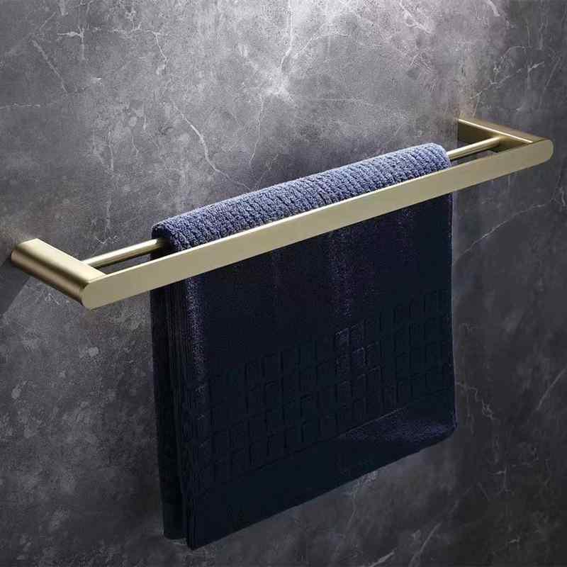 タオルラック ステンレス製 タオルバー トイレットペーパーホルダー バスルーム収納 洗面所 壁掛け ラック 浴室収納 ダブルタオルバー シングルタオルバー トイレブラシ シェルフ タオルリング ペーパーホルダー 石鹸置き コップホルダー タオルハンガー|シャドーテール