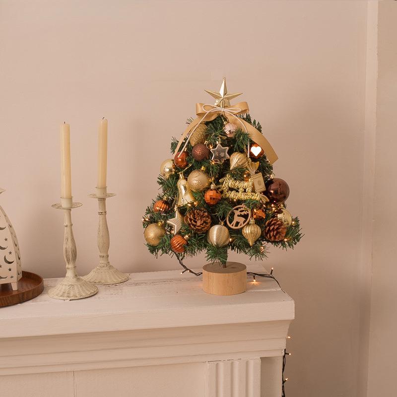 クリスマスツリー ミニ ピンク系 卓上 クリスマス デコレーション DIY インテリア｜詳細画像