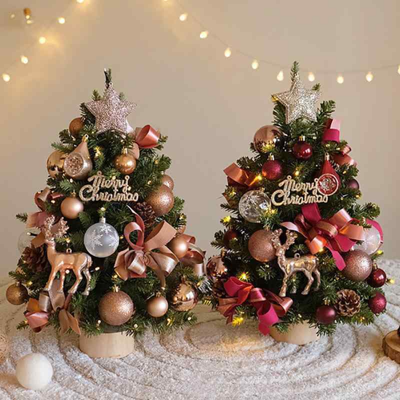 クリスマスツリー レディース ピンク系 卓上 35cm 45cm 60cm 90cm DIY クリスマス デコレーション オーナメント 置物