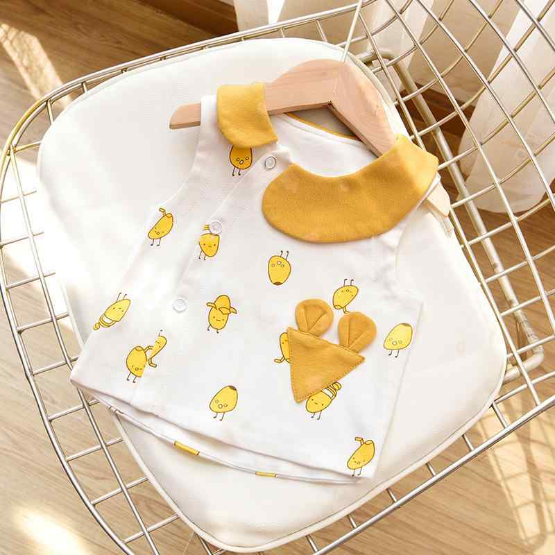 ベビー服 ベスト 春秋 ベビー A棉 ノースリーブ チョッキ 乳幼児 幼児 子供 男女兼用 カジュアル 黄布熊 粉布熊 マンゴー 白い蝶結び 米黄小熊 粉白鳩 70 80 90 100 110 120 130