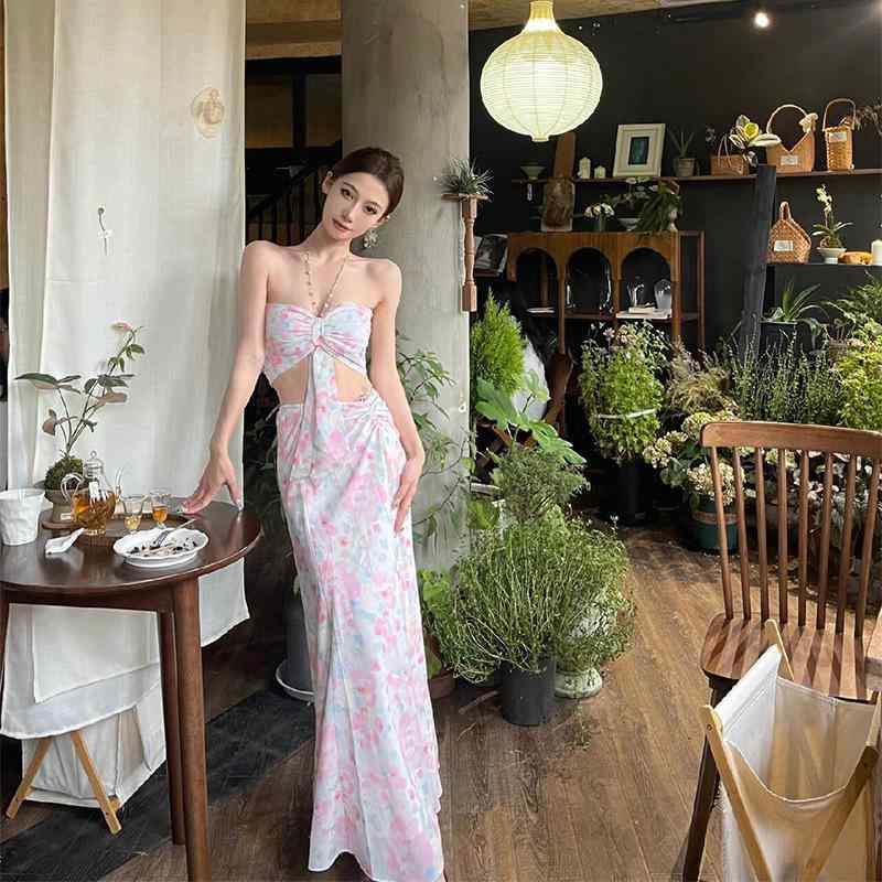 衣装 レディース 粉色 御花柄 熱電子管とっ始め ハルターネック フィッシュテール ロング スコート 2点仕掛ける 雪? 出どころ A伝達ルート 高腰 無袖 夏 旅する 会う約束 記念日 可愛らしい 偉大さ ひな型 軽さ 冷やりとした 表現スタイル 返り咲き 中国風 美術的 フ