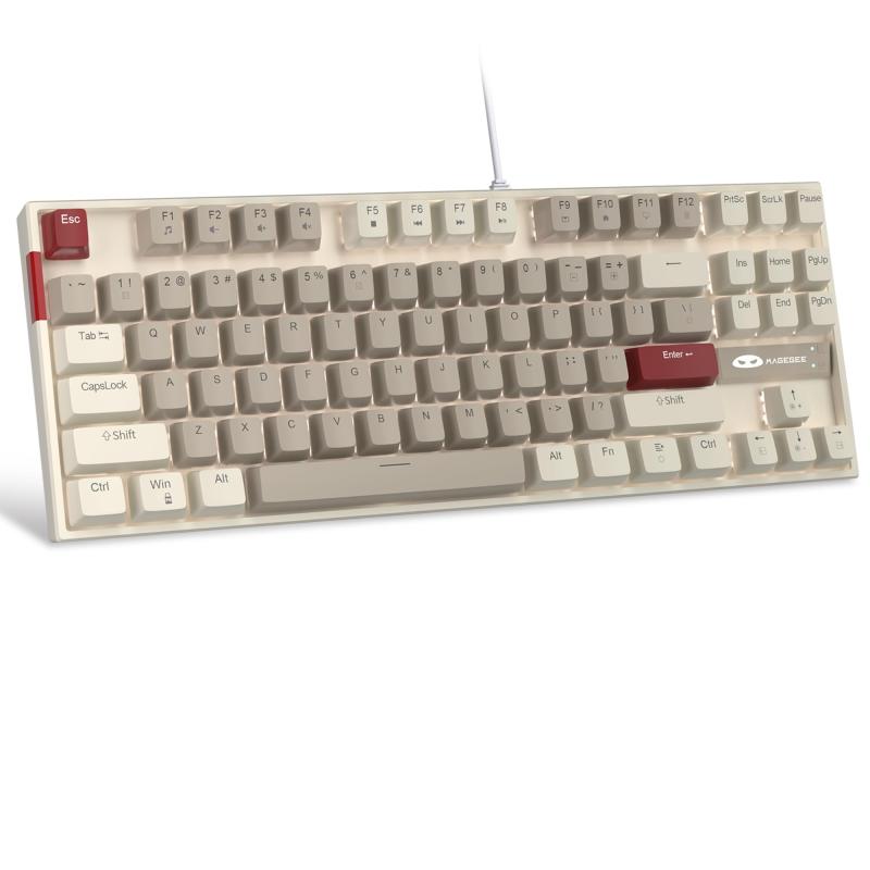 MageGee MK-Star ブラックグレー メカニカルキーボード 87キー