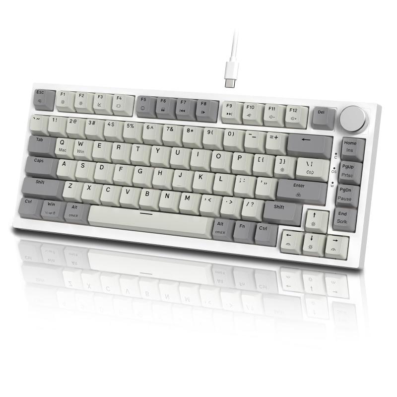 MAMBASNAKE×ATTACK SHARK K85 ラピッドトリガー 搭載 有線 75% RGBPBT カラー マッチング ゲーム メカニカル キーボード ー 磁気 ゲーミングキーボード ゲーミングキーボード ストローク調整可 pbt キー