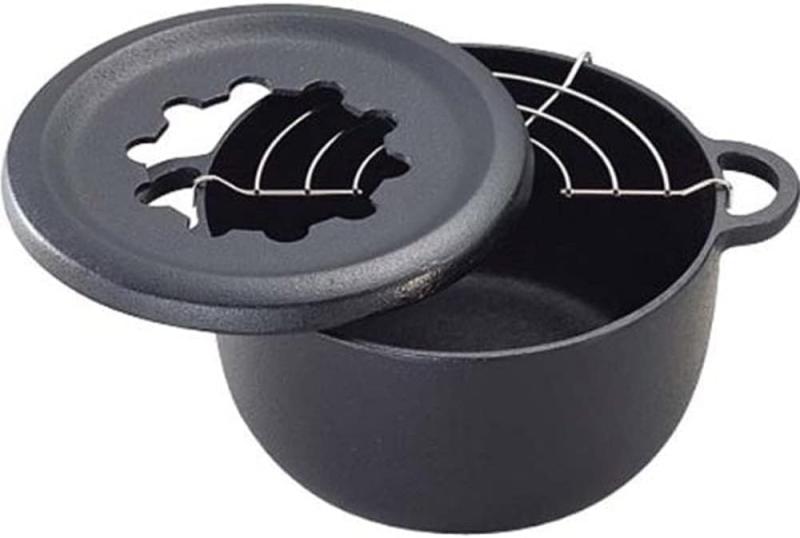 岩鋳 Iwachu フォンデュ兼用ミニ天ぷら鍋 黒焼付 内径17cm 南部鉄器 25011 黒 5,961円