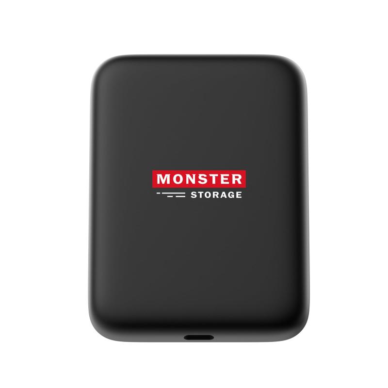 Monster Storage マグネット式 ポータブルSSD 1cmスリムボディー USB3.2 Gen2x2 Type-C 転送速度2,000MB/s iPhone15Pro iPhone15ProMax Apple ProRes Log撮影対応