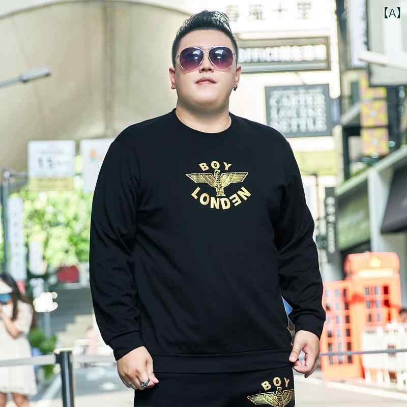 メンズ スウェット トップス 長袖 丸首 ゆったり ビッグシルエット 厚手 コットン混 粘液繊維 幾何学柄 ブラック 秋冬 ゆったり ルーズフィット ストリート カジュアル 普段使い アウトドア 暖か 伸縮性 吸湿速乾