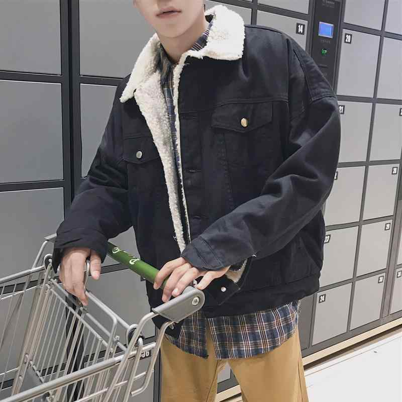 ジャケット メンズ 男性用 防寒 ジージャン 裏ボア デニムジャケット 厚手 ブルゾン アウター カジュアル 秋冬 ブラック 黒 青 紺 S M L XL 2L 3L 4L