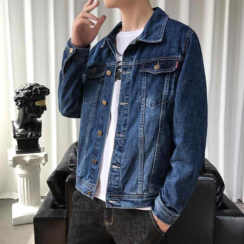 ジャケット 男性用 デニム Gジャン ブルゾン アウター トップス 長袖 接触冷感 通気性 耐摩耗 秋物 18-24歳 綿 切り替え 配色 M L XL XXL XXXL XXXXL 5XL
