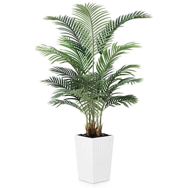 MOSADE アレカヤシ プレミアム 光触媒 フェイクグリーン 人工 観葉植物 観葉樹 フェイク 造花 大型 簡単保? 水やり不要 害虫駆除不要 屋内と屋外、オフィス・リビング・バルコニー対応 引越