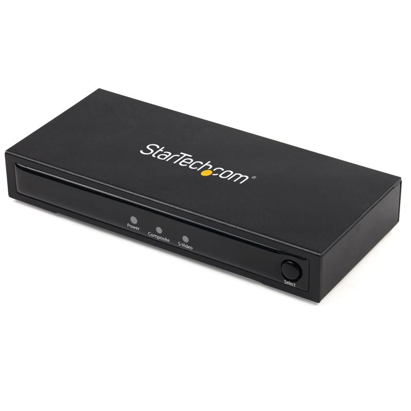 StarTech.com RCAコンポジット／S端子 - HDMI 変換アダプタコンバータ オーディオ出力対応 720p NTSC／PAL入力 Mac/Windows対応 VID2HDCON2