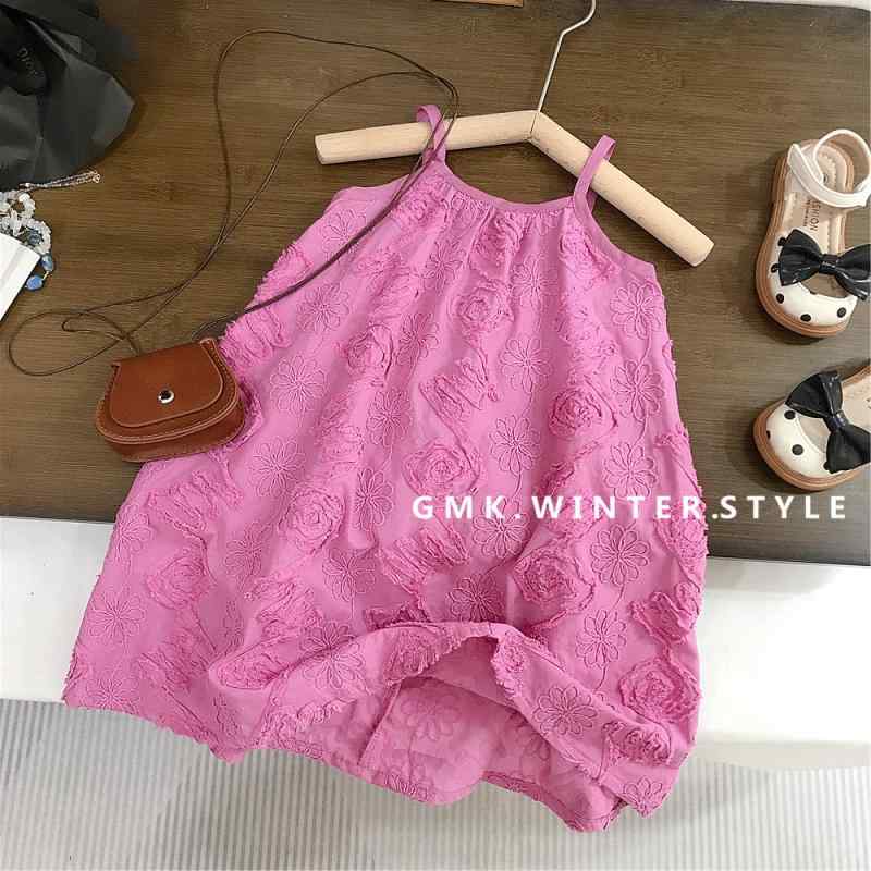ワンピース キッズ 女の子 子供服 ノースリーブ 花柄 コットン Aライン 夏 リゾート かわいい 90 100 110 120 130 140