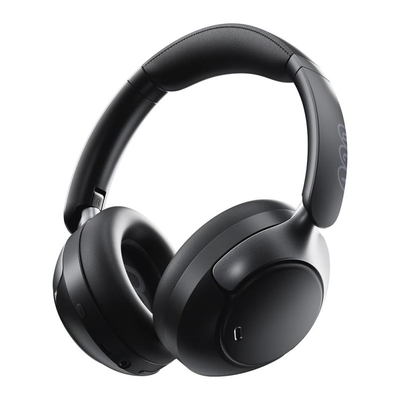 QCY H3PRO ワイヤレスヘッドホン ノイズキャンセリング ハイレゾ対応 50dBまでノイズ低減 360°空間オーディオ Bluetooth 5.4 有線無線 両用 最大55時間音楽再生 外音取り込み クリアな通話 マルチポ