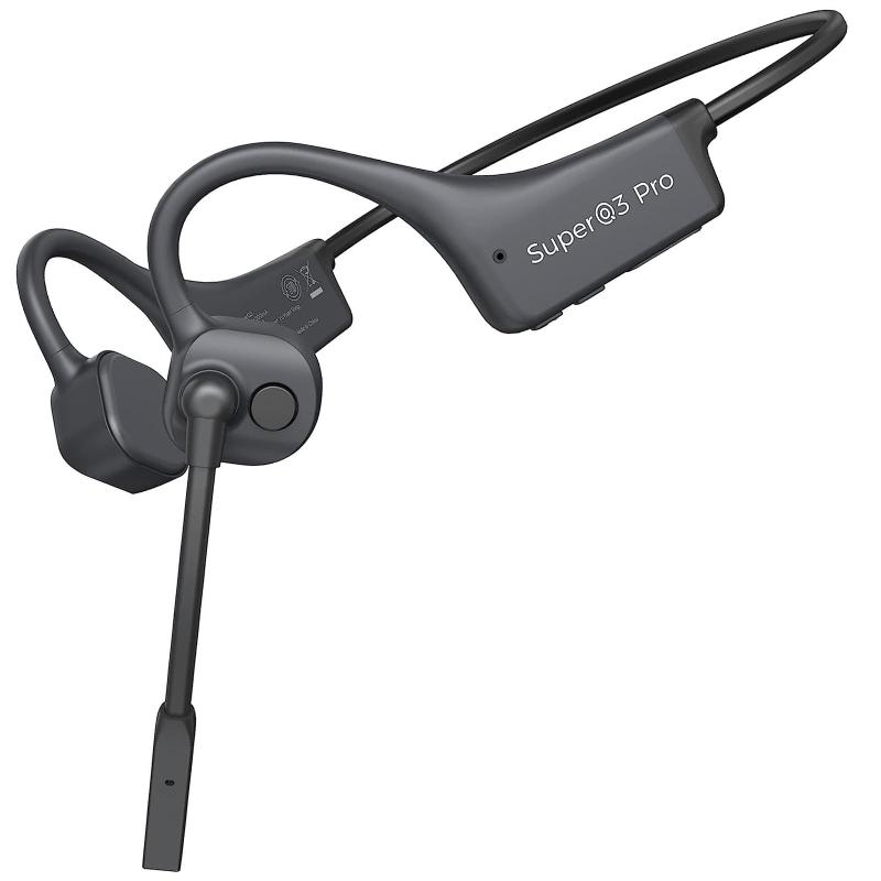 骨伝導イヤホン Bluetooth マイク付き 耳掛け式 こつでんどう イヤホン 耳を塞がない オープンイヤー ノイズキャンセリング 通話専用 クリアな通話体験 ヘッドセット ワイヤレス ヘッドホン