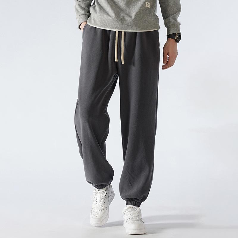 メンズ スウェットパンツ 男性用 裏起毛 リブ裾 ロングパンツ 幾何学柄 ポリエステル 秋冬 部屋着 普段使い 黒 コーヒー 深灰 M L XL 2XL 3XL 4XL 5XL