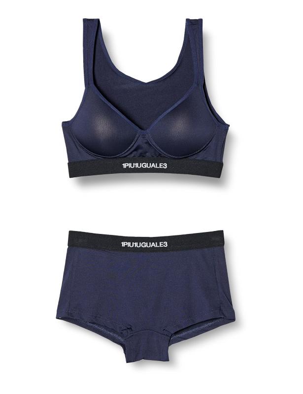 1PUI1UGUALE3 underwear(ウノピゥウノウグァーレトレ アンダーウェア) インナーセット【別注ライン】 レディース トップス ベア天竺 アンダーウェア カップ付きハーフトップ&ボクサーショーツ