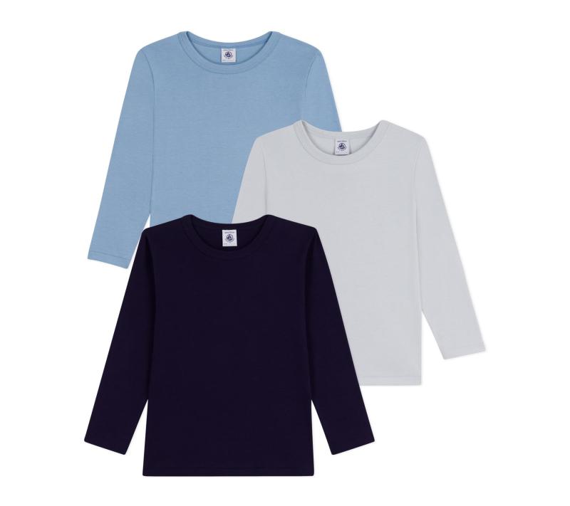 [プチバトー] 長袖Ｔシャツ３枚組 A0EDLB
