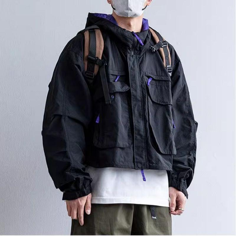 メンズ 春夏 連帽 短丈 上衣 痞? 広広とした影ぼうし ゆったり トップス かっこいい 風防ガラス 綿原料品 90100分率 黒いこと 緑であること ぼうぜん自失吸いあげる 軍用風 色合い差しつかえる 厚地の外套 潮流行り物 兄ちゃん向け 心地よい 秋冬 相応う 軽さ 伸縮性 吸湿