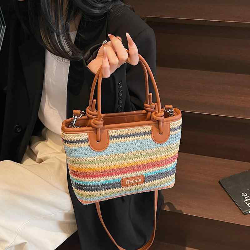 カゴバッグ レディース 春夏 2way ショルダーバッグ ラフィア ストローバッグ ハンドバッグ 斜めがけ 麦わら 籠バッグ トートバッグ 通勤 普段使い ブラック ベージュ ブラウン