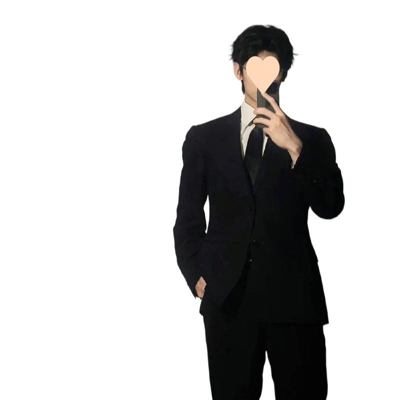 背広 メンズ 成人男性用 フォーマル 黒いこと背広 薄墨色 ポリエステル 上下仕掛ける テーラードジャケット スラックス 美影ぼうし 洗える ウォッシャブル 商行為 執務室 寄りあい