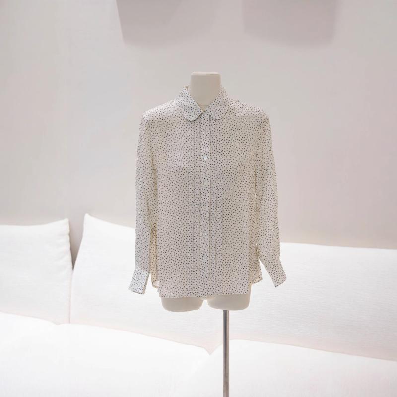 プルオーバー 成人女性用 春夏 桑蚕? 真? 当たること冷感 波点 刷り上げる 下げ翼色つや 長袖 トップス トップ 垂感 ゆったり 影ぼうし 人となり 通い 普段使い走り 吸湿速乾 軽さ 伸縮性 生まれ変わり衣料繊維 混紡 口さかしい 青み 点点柄 分かりやすい ひな型 技能 表現スタイル